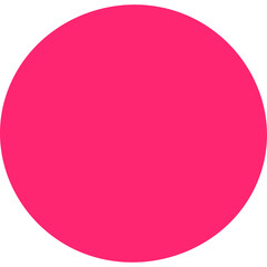 Vibrant Neon Pink Circle Abstract Background Graphic With Subtle Texture Isolated On Transparent Background Full Frame Studio Shot