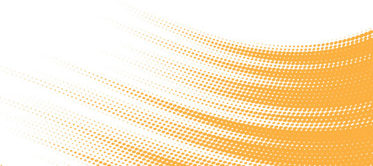 Abstract speed lines style orange color halftone banner design template, Modern, Eps 10.
