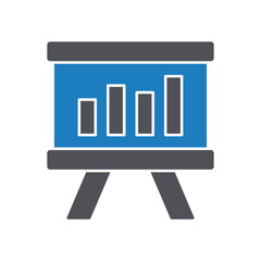 Presentation Vector Icon which can easily modify or edit