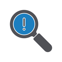 Error Detection Vector Icon which can easily modify or edit