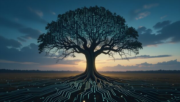 Blue Technology Tree