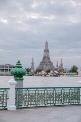 Wat Arun at cloudy sunset