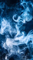 Fototapeta premium Abstract Blue and White Smoke Swirls Background texture