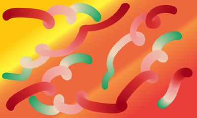 Dynamic Colorful 3D Wavy Lines Abstract