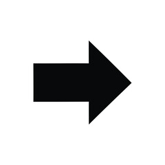 Black Arrow Pointing Right Simple and Direct Navigation Symbol