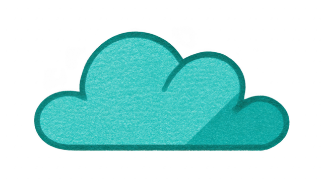 Cloud blue cartoon illustration isolated textured simple weather sky graphic playful cheerful design digital shape soft fluffy cute icon element nature clipart symbol art background children fun - Powered by Adobe