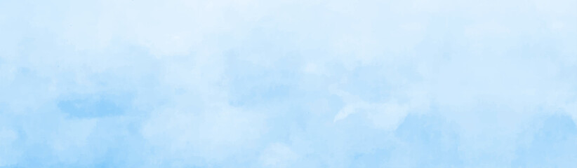 Abstract sky blue texture background. Creative design with grunge aquarelle paper textured, Blue texture vector background with sky and clouds for cover design, flyer, poster, banner.