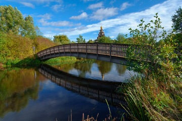 Windmill in Germany - An authentic wooden windmill High quality photo. International Museum Gifhorn
