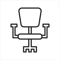 Workspace icon. Business communication. Vector illustration. Stock image.