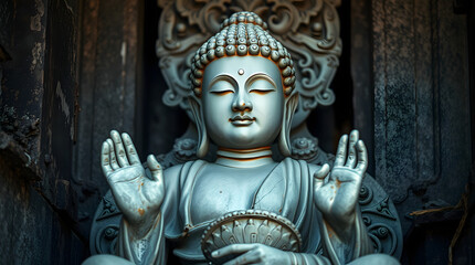 Fototapeta premium statue of buddha in thailand