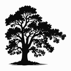 vector tree silhouette