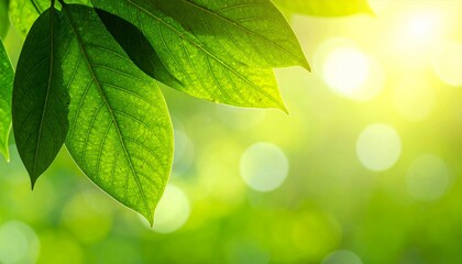 Leaf composition with soft bokeh