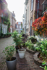 Historic canals of Amersfoort old town, Netherlands