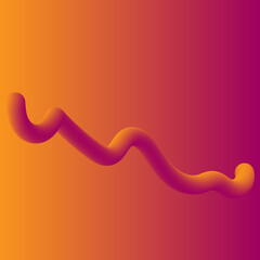 Abstract gradient background with a flowing shape in orange and magenta