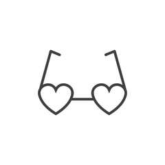 glasses with heart shaped