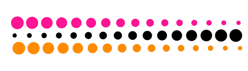 Fototapeta premium Colorful geometric dot pattern gradient design for modern backgrounds and digital projects on transparent background