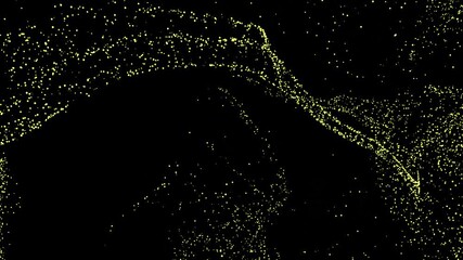 yellow particle floating motion graphics design, on black background
- Powered by Adobe