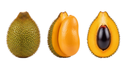 Lucuma Fruit Close Up Fresh Exotic Healthy Eating Tropical Plant Based Vegan Raw Diet Culinary on transparent background