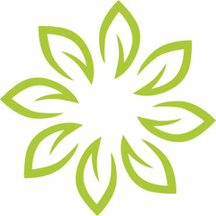 Eco Bio Leaves Product Sign Symbol Logo Vector
