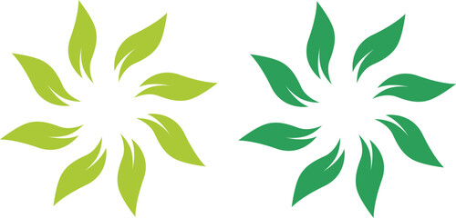 Eco Bio Leaves Product Sign Symbol Logo Vector
