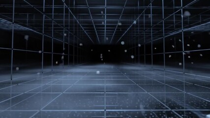 Shattered Word: Futuristic 3D Render with Metallic Letters and Broken Glass - Powered by Adobe