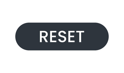 Dark gray reset button with white text on a white background