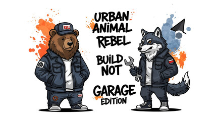 Bears and Wolves Urban Animal 