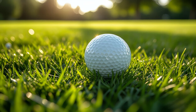 golf ball on green grass