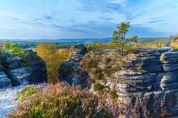 The Great Tisa Rocks - natural rock formations in Bohemian Switzerland, Wonderful rock formation...