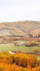 autumn landscape in mountains