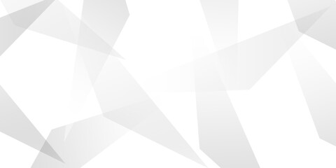 Abstract background with liens and triangles shape on white background. White and grey geometric overlapping rectangle pattern Geometric background soft shadows as patten ..White polygon textured .