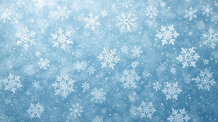 Beautiful Snowflakes Falling Down During a Winter Blizzard creating a magical winter wonderland scene