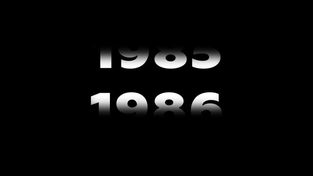 Scrolling Year Animation &ndash; Timeline Year Transition
1940 to 2025
