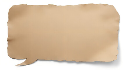 Obraz premium Vintage speech bubble shape crafted from aged parchment paper, perfect for adding retro charm to messages and designs.