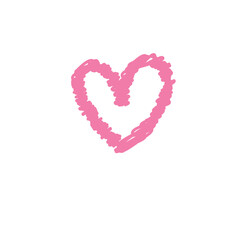 Chalk Drawn Speech Bubble with Heart