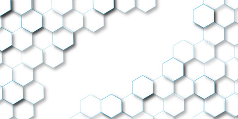 abstract geometric blue texture background. blue hexagon 3D background texture. 3d rendering illustration. Clear pattern abstract background hexagon .Futuristic abstract banner.