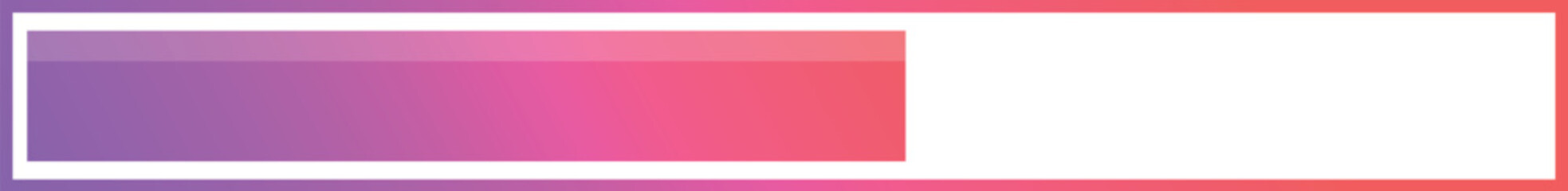 Progress bar indicating loading status, with a gradient color transition from purple to red