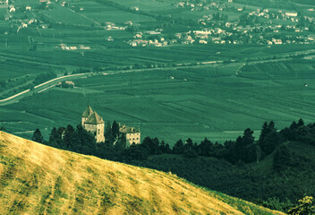 Castel Leone, medieval castle near Lana, in Bolzano province, Italy