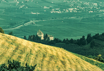 Castel Leone, medieval castle near Lana, in Bolzano province, Italy