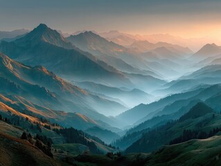 Obraz premium A cinematic macro shot of dense white fog drifting slowly over the lake