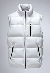white vest on a white background
