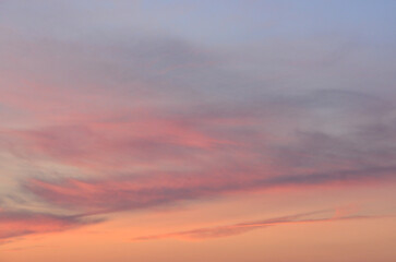 Ethereal Sunset Sky with Soft Pastel Hues sky background