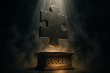 Success and achievement bring motivation and insight while the symbol mystery and concept shines brightly