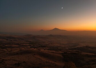 sunset in the Ararat