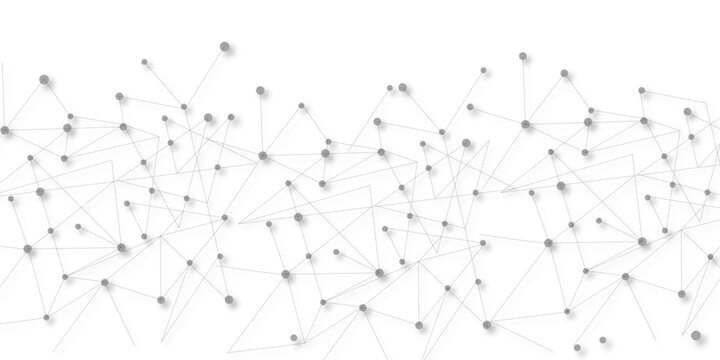 A beautiful Chaotic abstract line seamless pattern .Technology black illustration . Connected lines with dots .graphic background dots with connections for your design, illustration