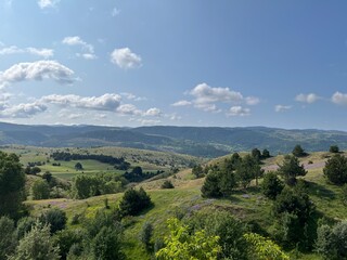 Fototapeta premium mountain landscape with blue sky
