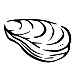 Fototapeta premium aesthetic seafood fish doodle for restaurant menu
