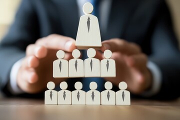 Corporate Hierarchy: A metaphor for business structure, where a firm's authority, control, and coordination is visually represented by layers.