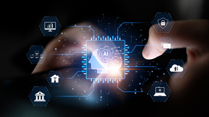 AI system integration connects AI, system, and integration across digital networks to enhance...