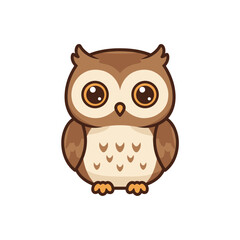 Adorable Owl Wideeyed and Whimsical